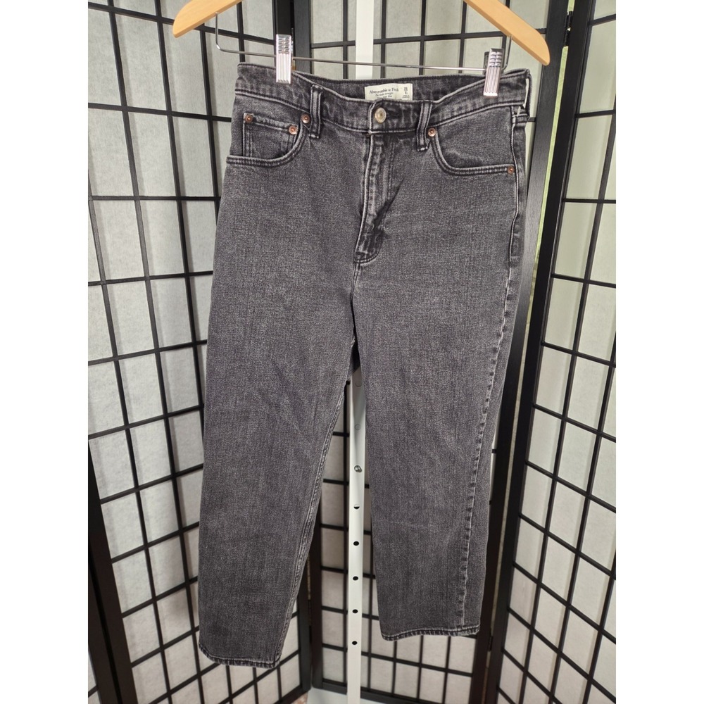 Abercrombie & Fitch Curve Love Ultra High Rise Ankle‎ Straight Jeans 6/28 Women